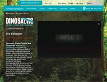 Tablet Screenshot of dinosaurs.royalbcmuseum.bc.ca